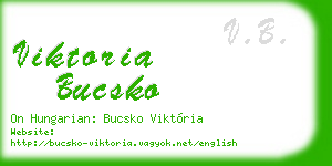 viktoria bucsko business card