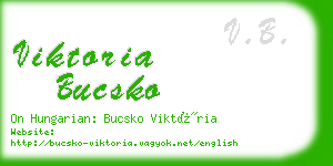 viktoria bucsko business card